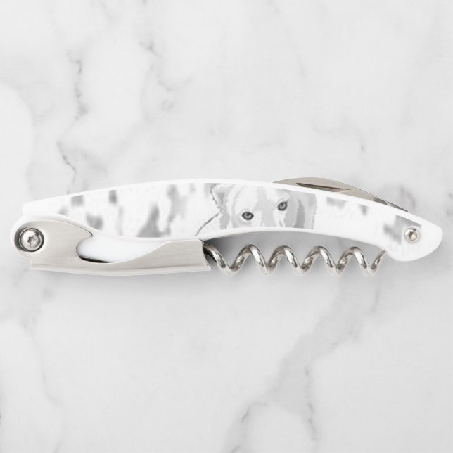 Corkscrew Bottle Opener Polar Bear (Front)