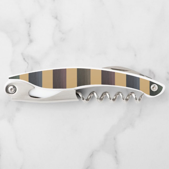 Corkscrew Bottle Opener Stripe (Front)