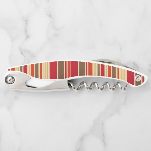 Corkscrew Bottle Opener Stripe (Front)