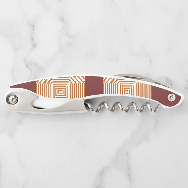 Corkscrew Bottle Opener Stripe (Front)
