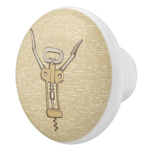 Corkscrew Ceramic Knob