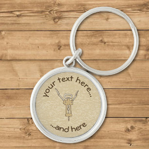 Corkscrew Keychain