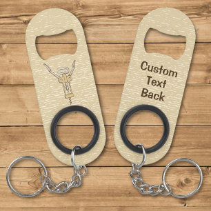 Corkscrew Keychain Bottle Opener