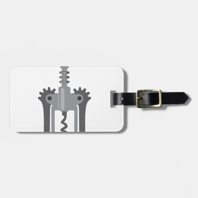 CorkScrew Luggage Tag (Front Horizontal)
