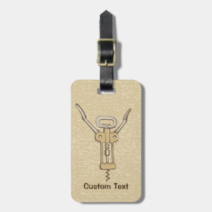Corkscrew Luggage Tag