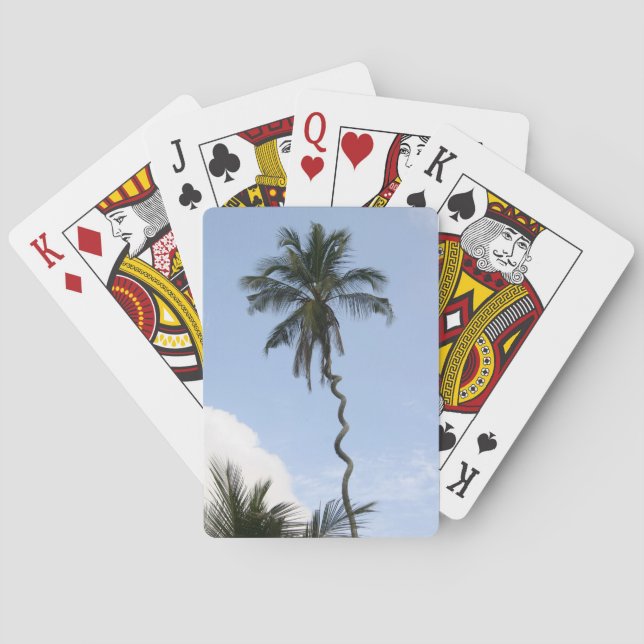 Corkscrew Palm Poker Cards (Back)