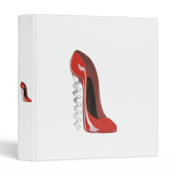 Corkscrew Red Stiletto Shoe Binder