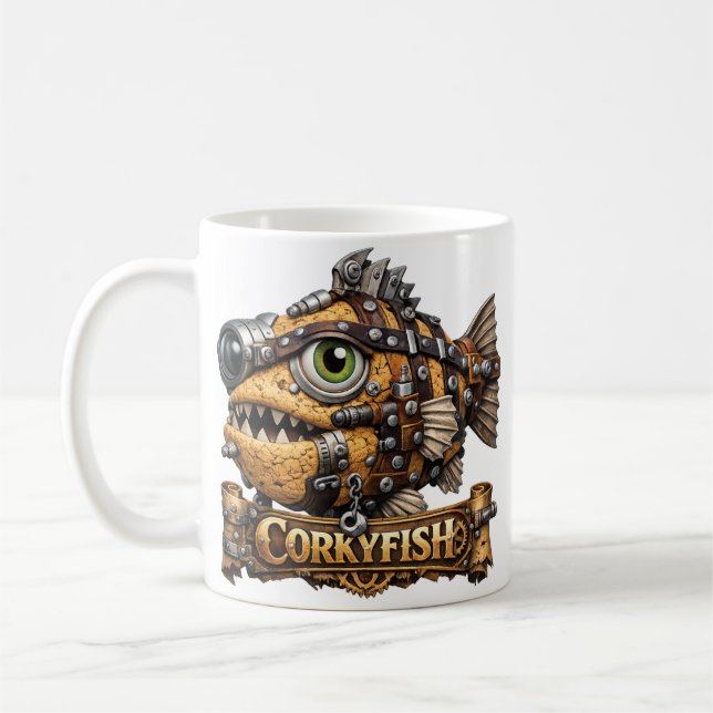 Corky fish coffee mug (Left)