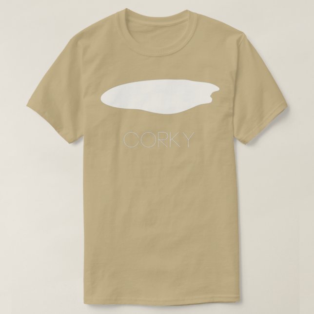 Corky Orca Eyepatch Version 1 T-Shirt (Design Front)