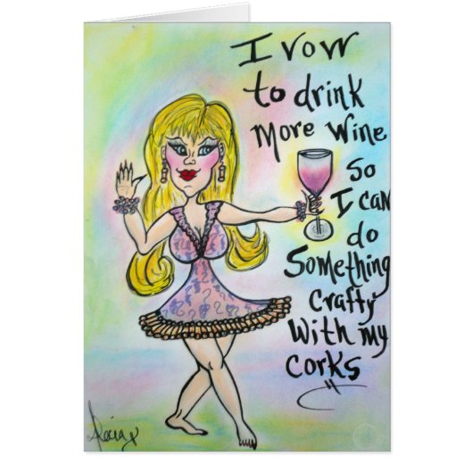 "Corky Rae".....Wine Not..... Cards (Front)