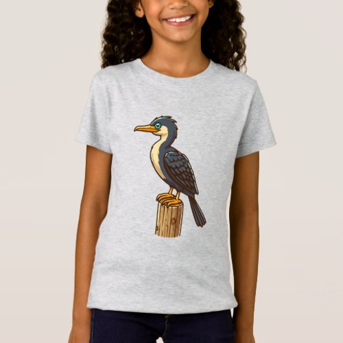 Cormorant bird Fine Jersey T_Shirt