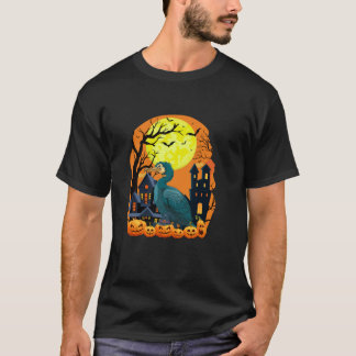 Cormorant With Pumpkins Funny Scary Halloween Part T-Shirt