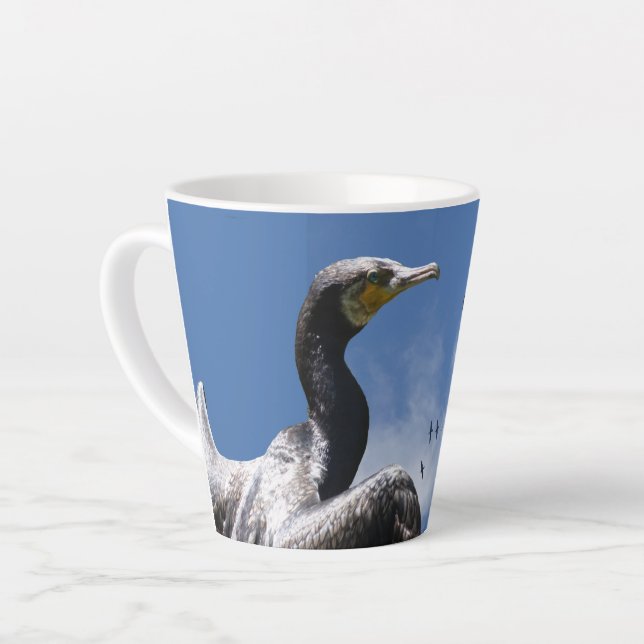 Cormorants Latte Mug (Left Angle)