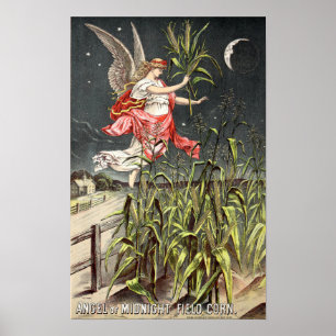 Corn Ad From Victorian Era Seed Catalog Poster