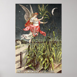 Corn Ad From Victorian Era Seed Catalog Poster