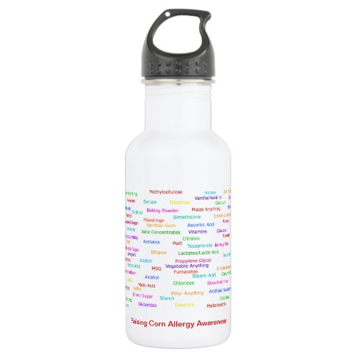 Corn Allergen List _ Water Bottle
