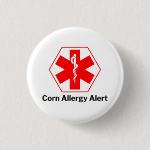 Corn Allergy Alert Button