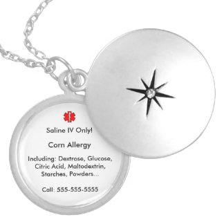 Corn Allergy Alert Necklace