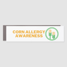 Corn Allergy Awareness logo Bumper Sticker