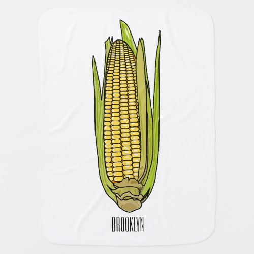 Corn cartoon illustration  baby blanket