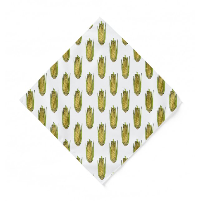 Corn cartoon illustration  bandana (Front)