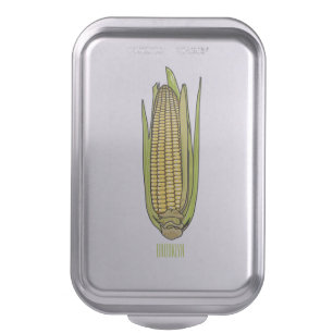Corn cartoon illustration cake pan