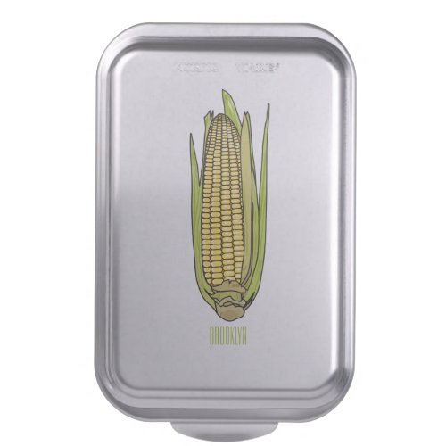 Corn cartoon illustration  cake pan