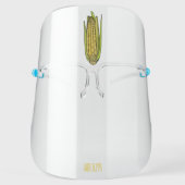 Corn cartoon illustration  face shield (Front)