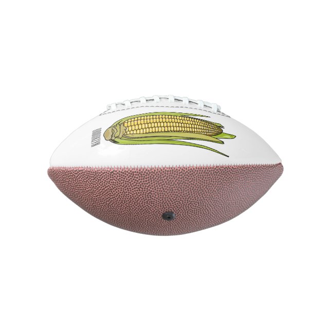 Corn cartoon illustration  football (Rotated 270)
