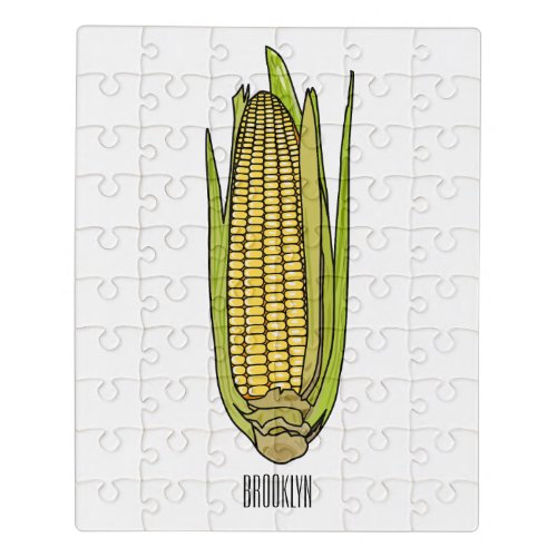 Corn cartoon illustration  jigsaw puzzle