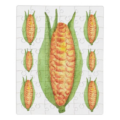 Corn cartoon illustration jigsaw puzzle