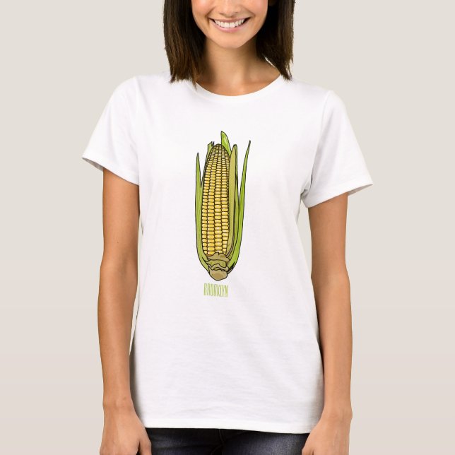 Corn cartoon illustration  T-Shirt (Front)