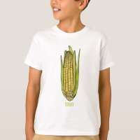 Corn cartoon illustration 