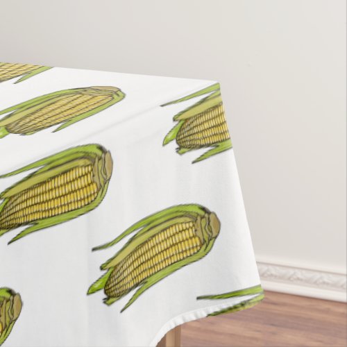 Corn cartoon illustration  tablecloth