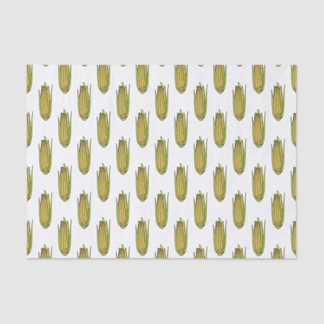 Corn cartoon illustration  tissue paper (Front)