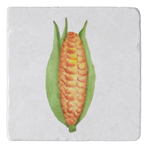 Corn cartoon illustration trivet