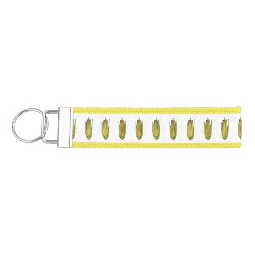 Corn cartoon illustration  wrist keychain