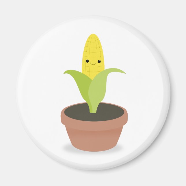 Corn Character Magnet (Front)