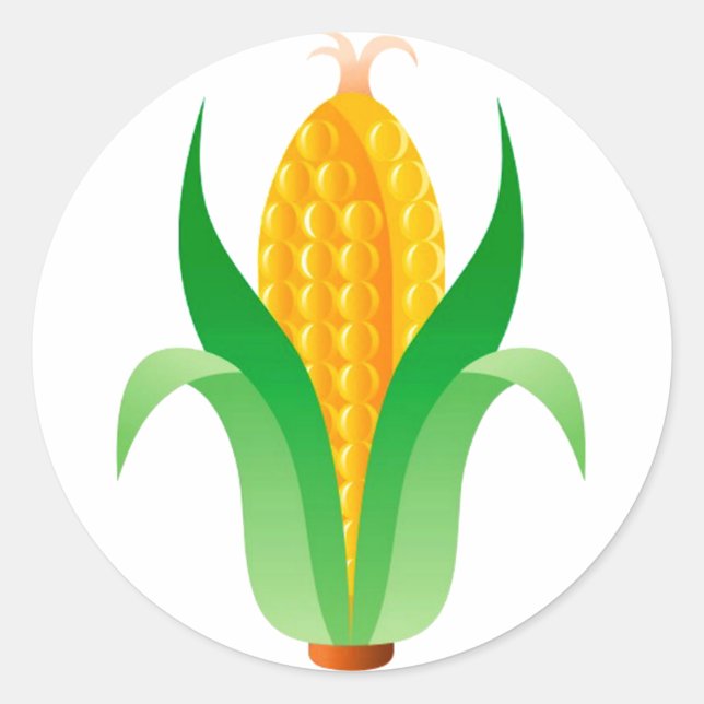 Corn Classic Round Sticker (Front)