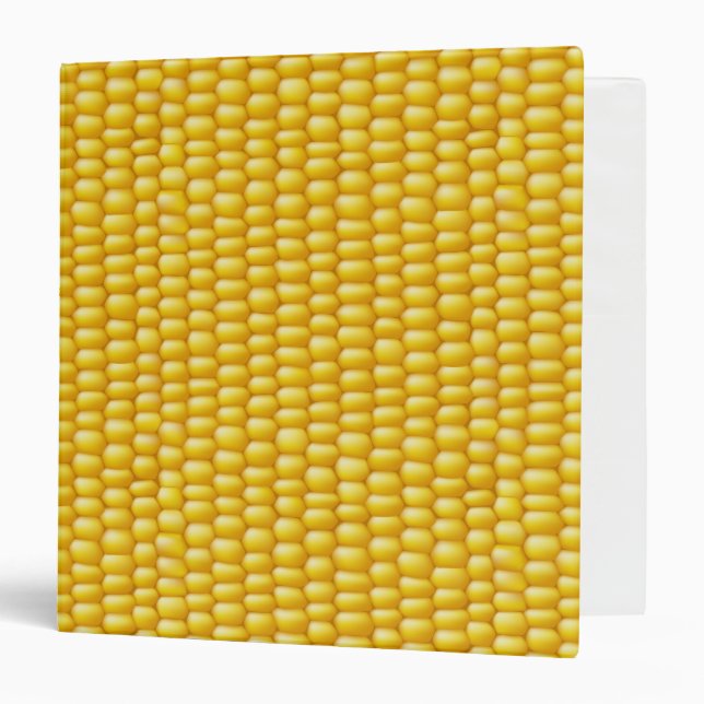 Corn Cob Background 3 Ring Binder (Front/Inside)