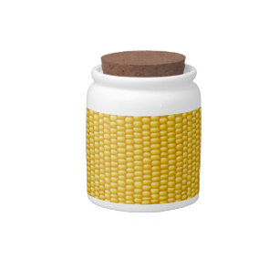 Corn Cob Background Candy Jar