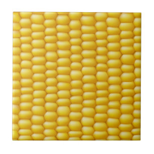 Corn Cob Background Ceramic Tile