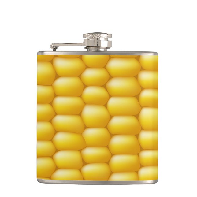 Corn Cob Background Flask (Front)