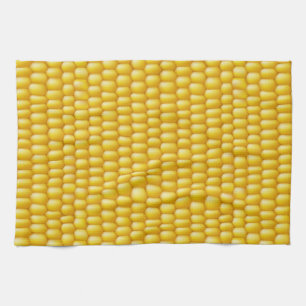 Corn Cob Background Kitchen Towel