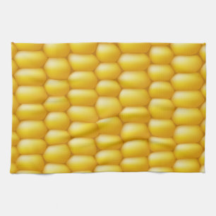 Corn Cob Background Kitchen Towel