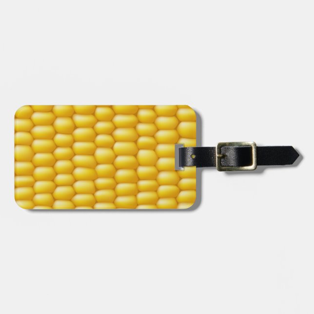 Corn Cob Background Luggage Tag (Front Horizontal)