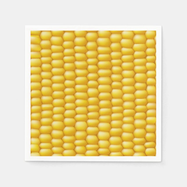 Corn Cob Background Napkins (Front)
