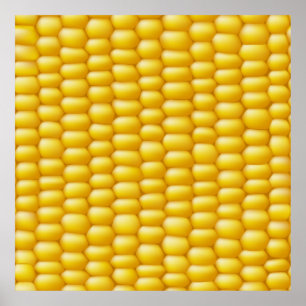Corn Cob Background Poster