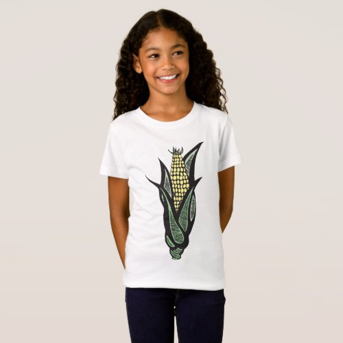 Corn Cob Girls T_Shirt