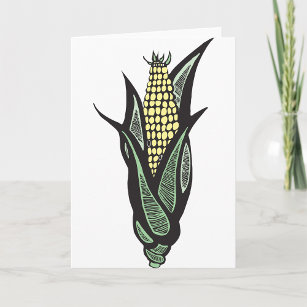Corn Cob Greeting Cards